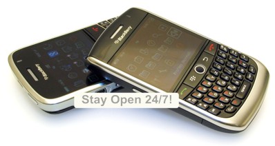  BlackBerry accessible Web site will let you stay open 24/7!