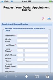 Appointment Request Form Online - an Example
