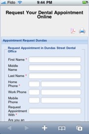 Appointment Request Form Online - an Example